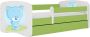 Kocot Kids Bed babydreams groen blauw teddybeer met lade zonder matras 140 70 Kinderbed Groen - Thumbnail 2