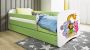 Kocot Kids Bed babydreams groen dierentuin met lade zonder matras 180 80 Kinderbed Groen - Thumbnail 2