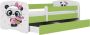 Kocot Kids Bed babydreams groen panda met lade met matras 140 70 Kinderbed Groen - Thumbnail 2