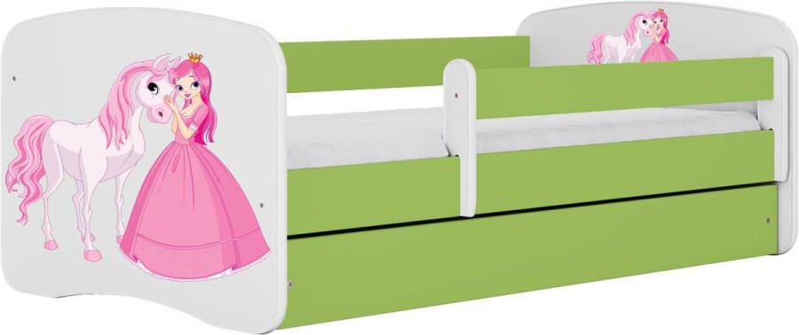 Kocot Kids Bed babydreams groen prinses paard met lade zonder matras 160 80 Kinderbed Groen