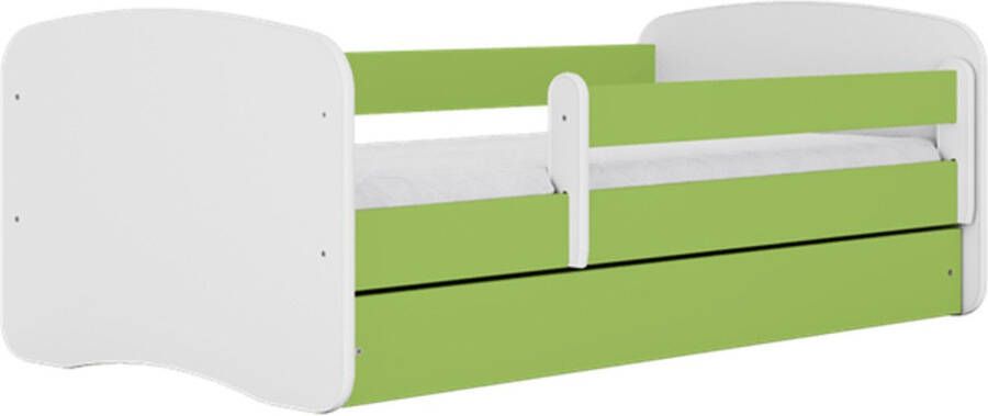 Kocot Kids Bed babydreams groen zonder patroon met lade met matras 160 80 Kinderbed Groen