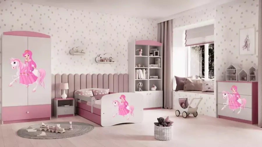 Kocot Kids Bed babydreams roze eenhoorn zonder lade matras 140 70