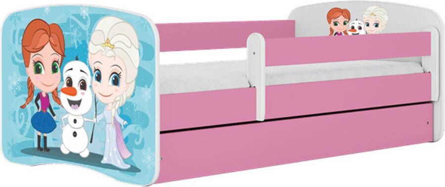 Kocot Kids Bed babydreams roze Frozen met lade met matras 140 70 Kinderbed Roze