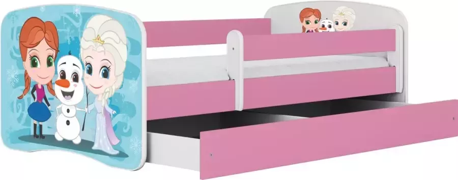 Kocot Kids Bed babydreams roze Frozen met lade met matras 160 80 Kinderbed Roze - Foto 2