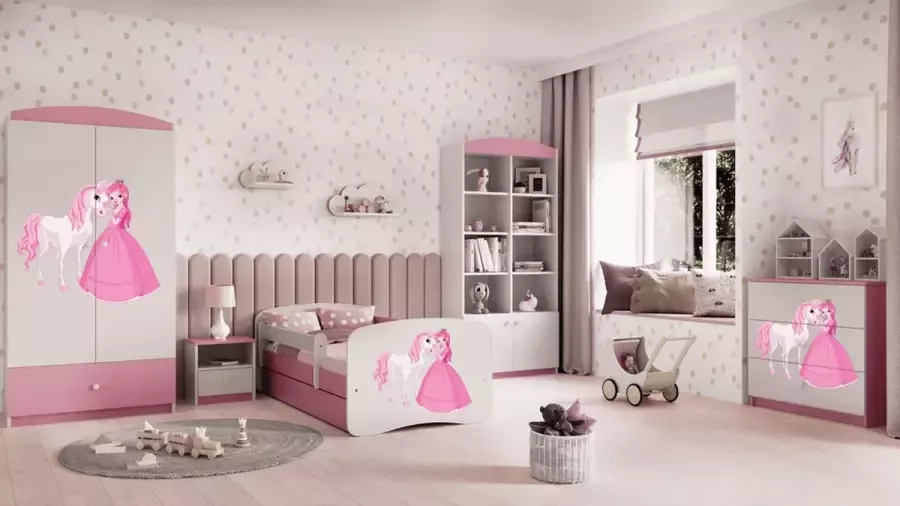 Kocot Kids Bed babydreams roze vrachtwagen zonder lade zonder matras 140 70 Kinderbed Roze