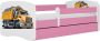 Kocot Kids Bed babydreams roze vrachtwagen met lade met matras 140 70 Kinderbed Roze - Thumbnail 2