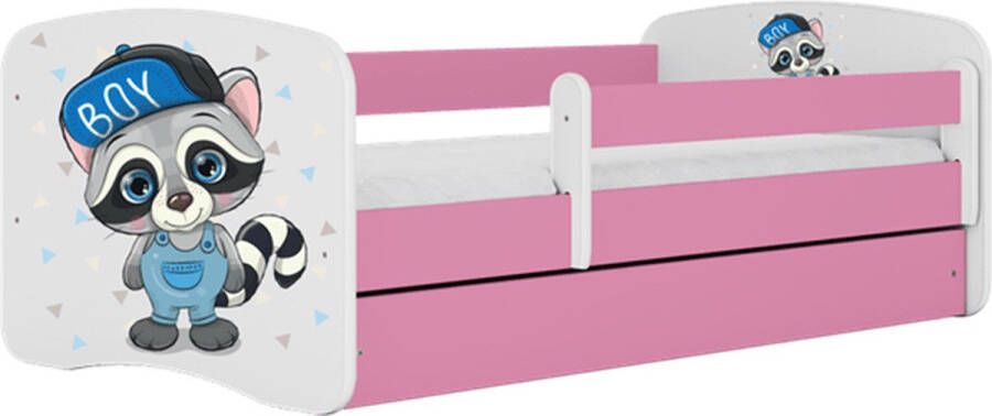 Kocot Kids Bed babydreams roze wasbeer zonder lade met matras 140 70 Kinderbed Roze