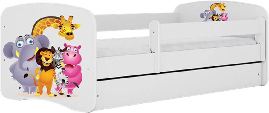 Kocot Kids Bed babydreams wit dierentuin met lade met matras 140 70 Kinderbed Wit