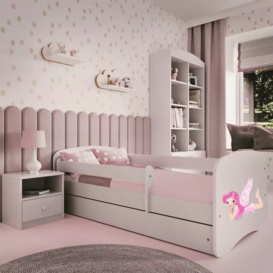 Kocot Kids Bed babydreams wit eenhoorn met lade matras 140 70