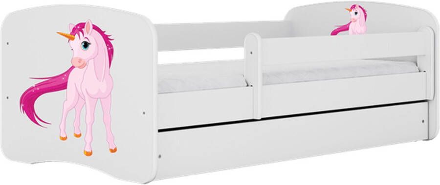 Kocot Kids Bed babydreams wit eenhoorn met lade met matras 160 80 Kinderbed Wit