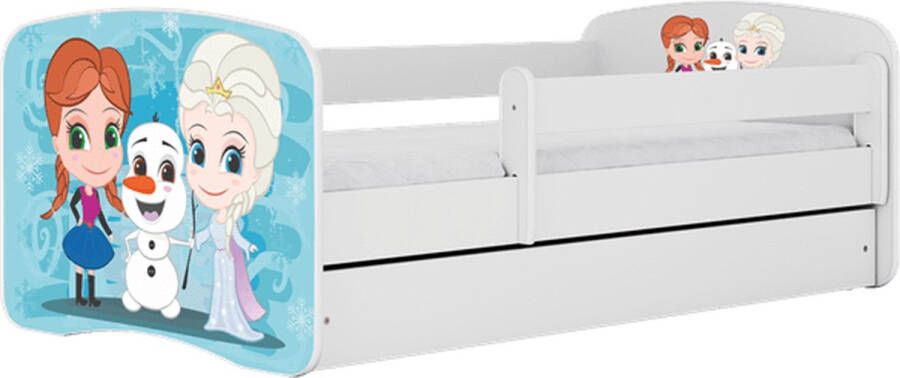 Kocot Kids Bed babydreams wit Frozen met lade zonder matras 140 70 Kinderbed Roze