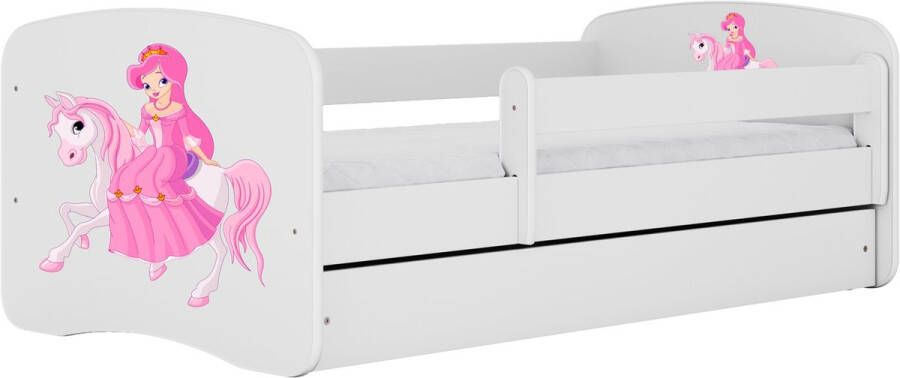 Kocot Kids Bed babydreams wit prinses op paard zonder lade zonder matras 180 80 Kinderbed Wit