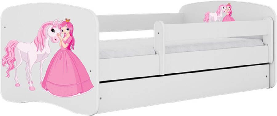 Kocot Kids Bed babydreams wit prinses paard met lade met matras 140 70 Kinderbed Wit