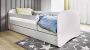 Kocot Kids Bed babydreams wit zonder patroon met lade met matras 140 70 Kinderbed Wit - Thumbnail 2