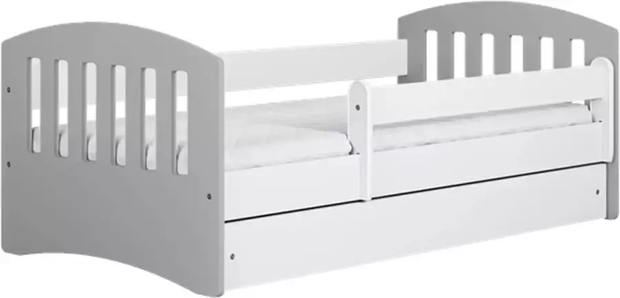 Kocot Kids Bed classic 1 grijs met lade zonder matras 160 80 Kinderbed Grijs - Foto 2
