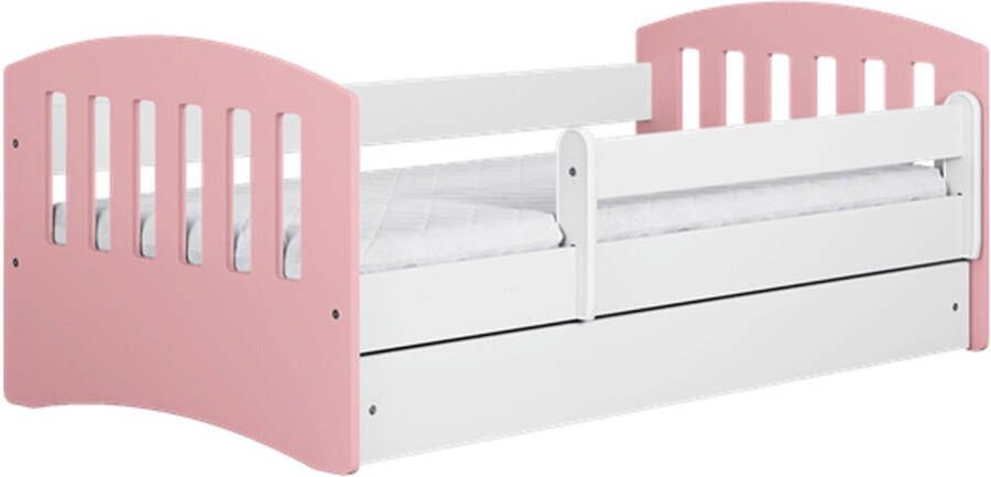 Kocot Kids Bed classic 1 lichtroze met lade met matras 160 80 Kinderbed Roze