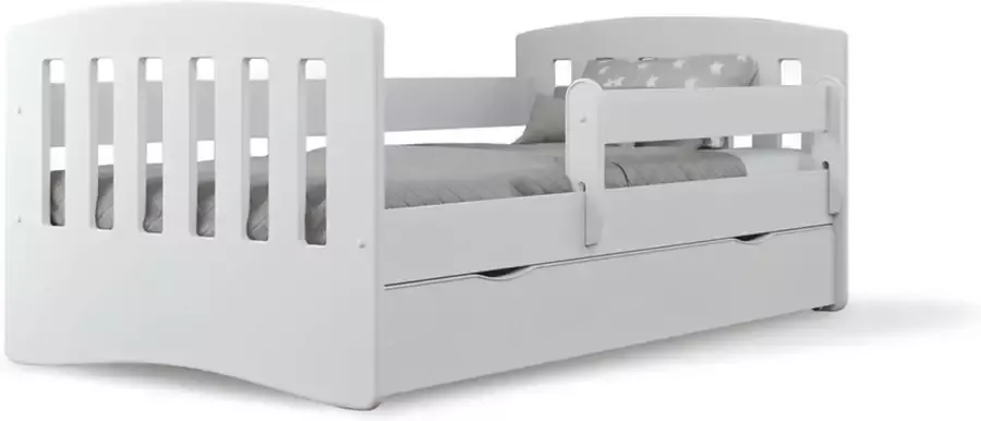 Kocot Kids Bed Classic 1 met matras en bedlade 180x80 Wit