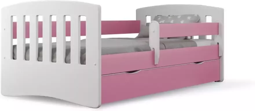 Kocot Kids Bed classic 1 grijs met lade zonder matras 160 80 Kinderbed Grijs - Foto 3