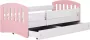 Kocot Kids Bed classic 1 lichtroze zonder lade met matras 180 80 Kinderbed Roze - Thumbnail 1