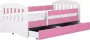 Kocot Kids Bed classic 1 roze met lade zonder matras 180 80 Kinderbed Roze - Thumbnail 1