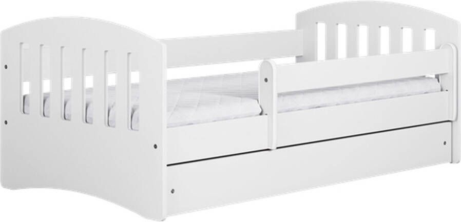 Kocot Kids Bed classic 1 wit met lade met matras 180 80 Kinderbed Wit