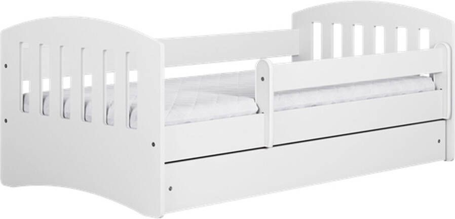 Kocot Kids Bed classic 1 wit met lade zonder matras 160 80 Kinderbed Wit