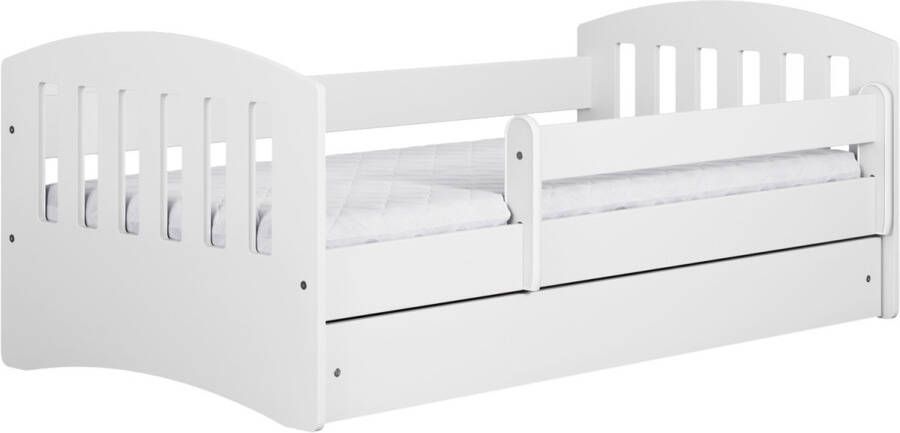 Kocot Kids Bed classic 1 wit met lade zonder matras 180 80 Kinderbed Wit