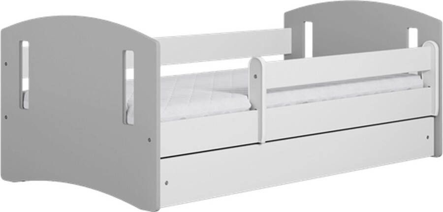 Kocot Kids Bed Classic 2 grijs met lade met matras 180 80 Kinderbed Grijs