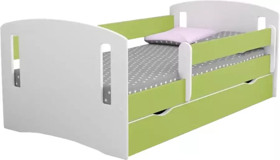 Kocot Kids Bed classic 2 groen met lade matras 180 80