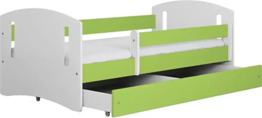 Kocot Kids Bed classic 2 groen zonder lade matras 160 80