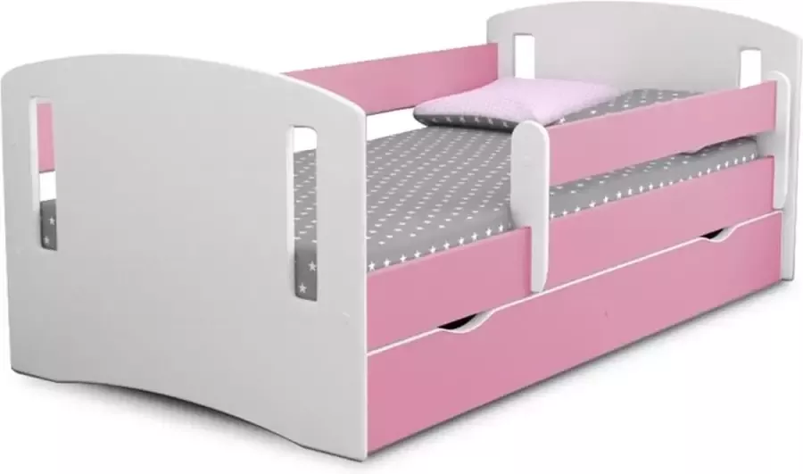 Kocot Kids Bed Classic 2 grijs met lade met matras 160 80 Kinderbed Grijs - Foto 2