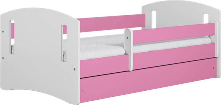 Kocot Kids Bed classic 2 roze met lade zonder matras 180 80 Kinderbed Roze