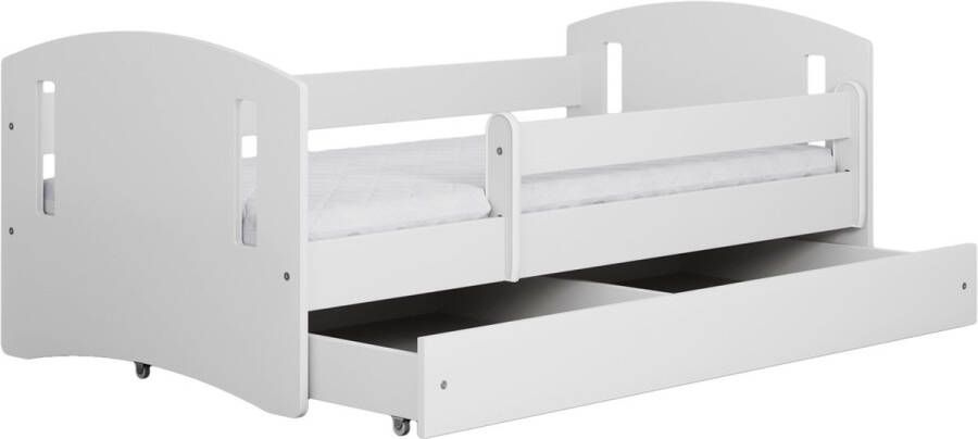 Kocot Kids Bed classic 2 wit met lade met matras 140 80 Kinderbed Wit