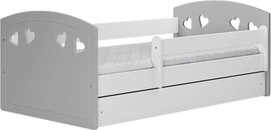 Kocot Kids Bed Julia grijs zonder lade met matras 160 80 Kinderbed Grijs