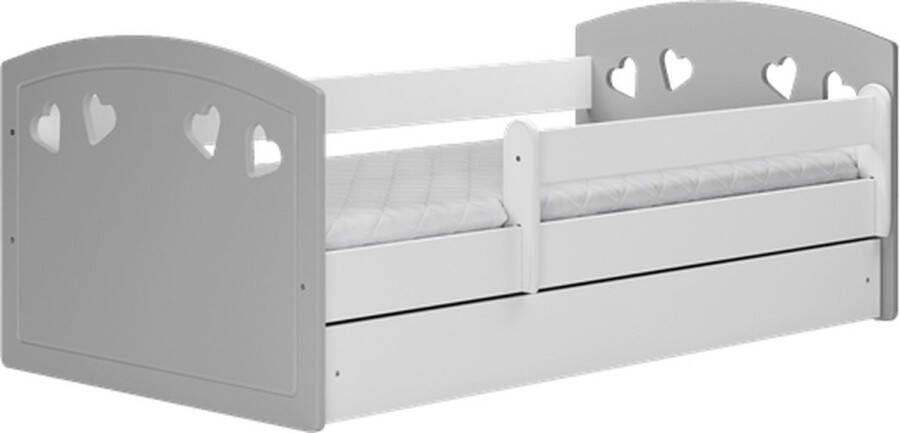 Kocot Kids Bed Julia grijs zonder lade met matras 180 80 Kinderbed Grijs