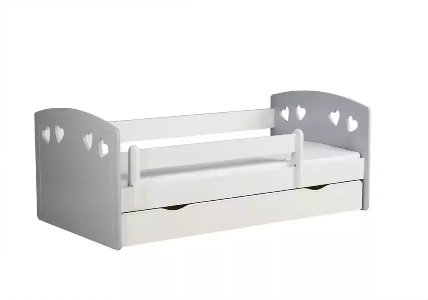 Kocot Kids Bed Julia grijs met lade zonder matras 160 80 Kinderbed Grijs - Foto 3