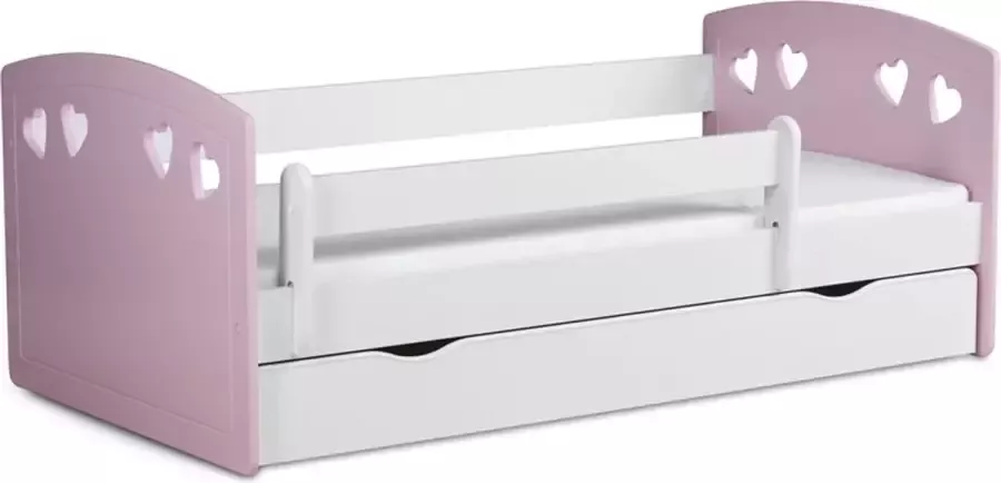 Kocot Kids Bed Julia lichtroze met lade zonder matras 160 80 Kinderbed Roze - Foto 2