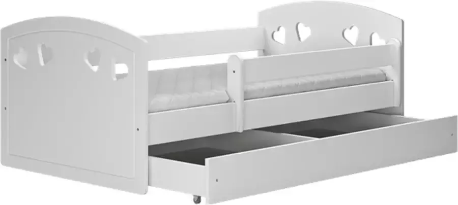 Kocot Kids Bed Julia wit met lade met matras 180 80 Kinderbed Wit - Foto 2