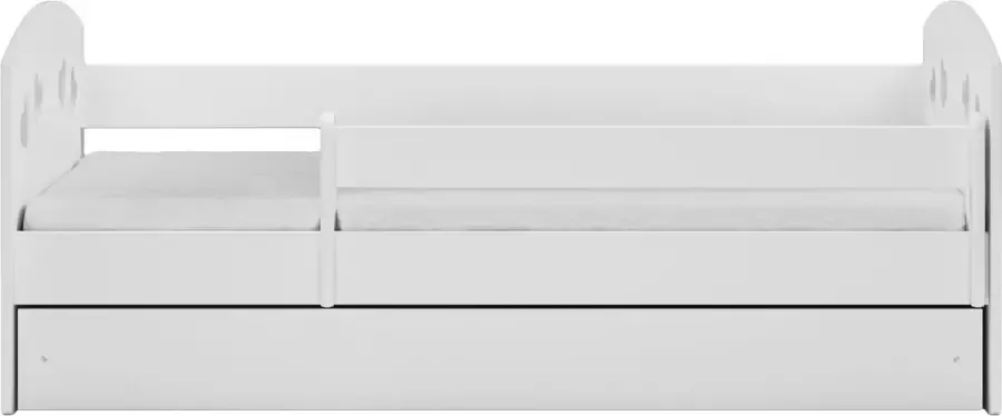 Kocot Kids Bed Julia wit met lade zonder matras 140 80 Kinderbed Wit - Foto 3