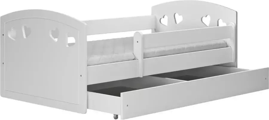 Kocot Kids Bed Julia wit met lade zonder matras 160 80 Kinderbed Wit - Foto 3