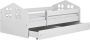 Kocot Kids Bed Kacper wit met lade met matras 160 80 Kinderbed Wit - Thumbnail 1