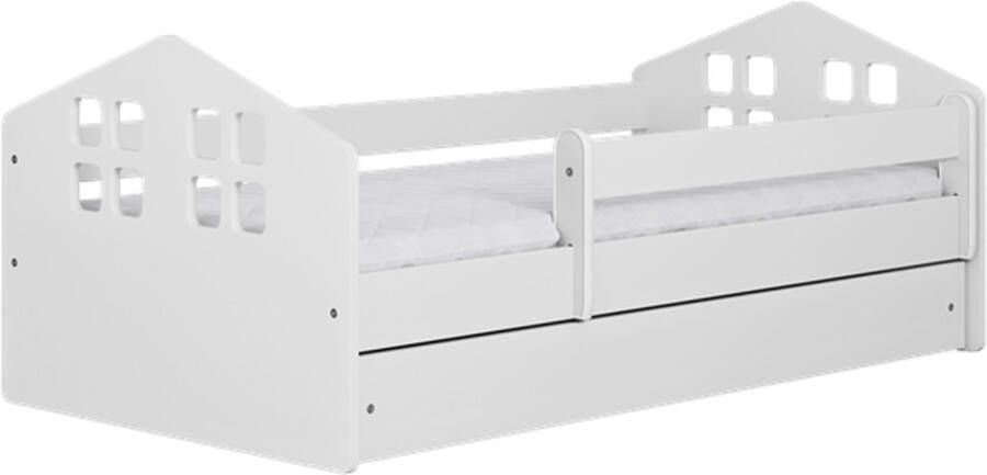 Kocot Kids Bed Kacper wit zonder lade met matras 140 80 Kinderbed Wit