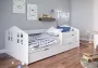 Kocot Kids Bed Kacper wit zonder lade zonder matras 140 80 Kinderbed Wit - Thumbnail 1