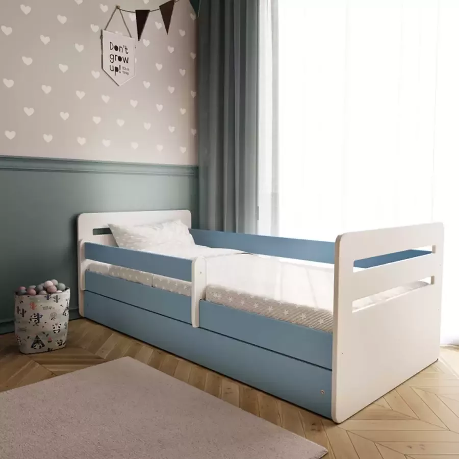 Kocot Kids Bed Tomi blauw zonder lade zonder matras 160 80 Kinderbed Blauw