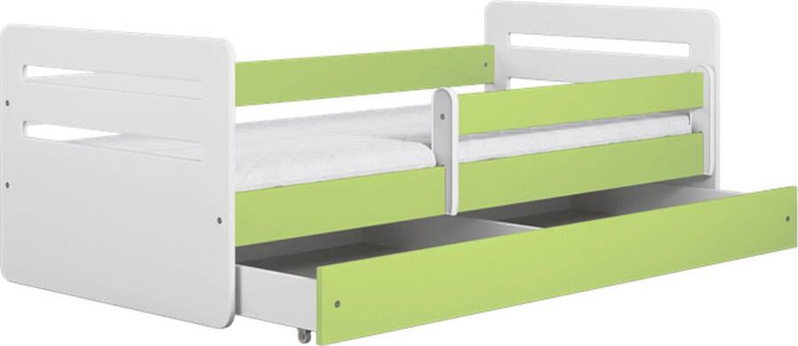 Kocot Kids Bed Tomi Green met lade met niet-ontspannende matras 180 79 Kinderbed Groen