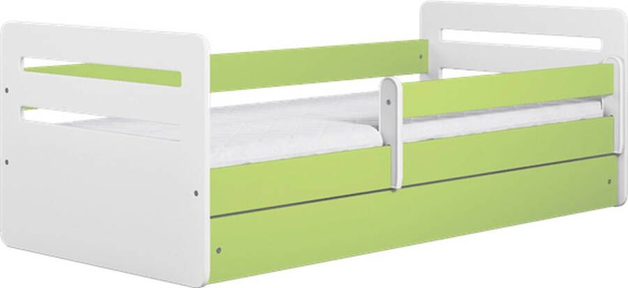 Kocot Kids Bed Tomi groen zonder lade met matras 140 80 Kinderbed Groen