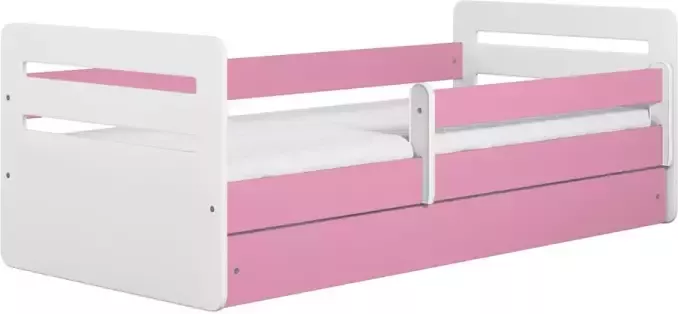 Kocot Kids Bed Tomi roze met lade zonder matras 180 80 Kinderbed Roze