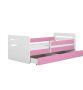 Kocot Kids Bed Tomi roze met lade met matras 140 80 Kinderbed Roze - Thumbnail 2