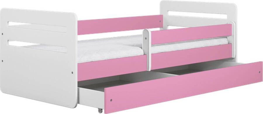 Kocot Kids Bed Tomi roze met lade met matras 160 80 Kinderbed Roze