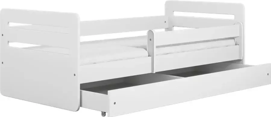 Kocot Kids Bed Tomi wit met lade met matras 160 80 Kinderbed Wit - Foto 2